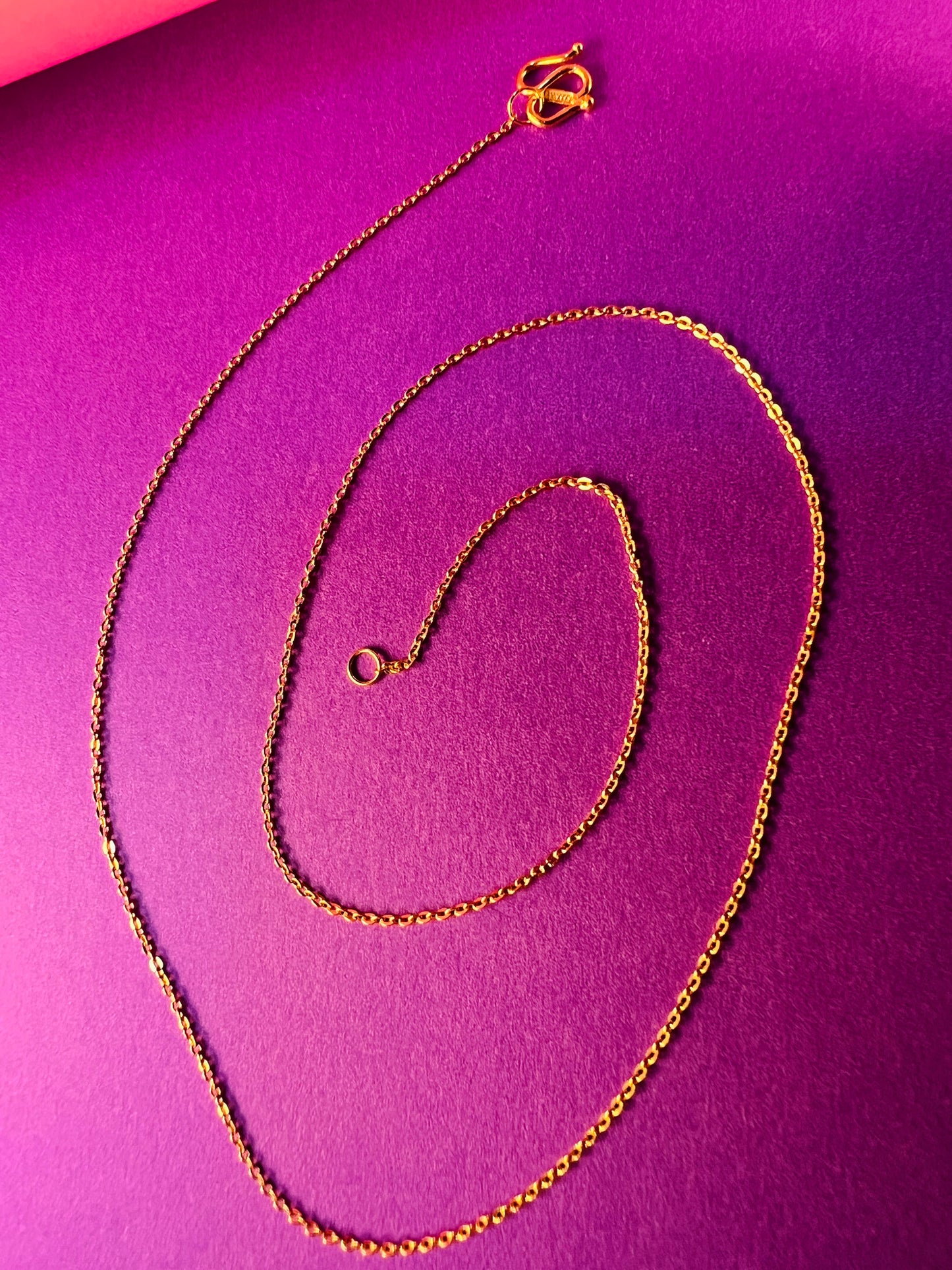 24K Pure Gold Necklace