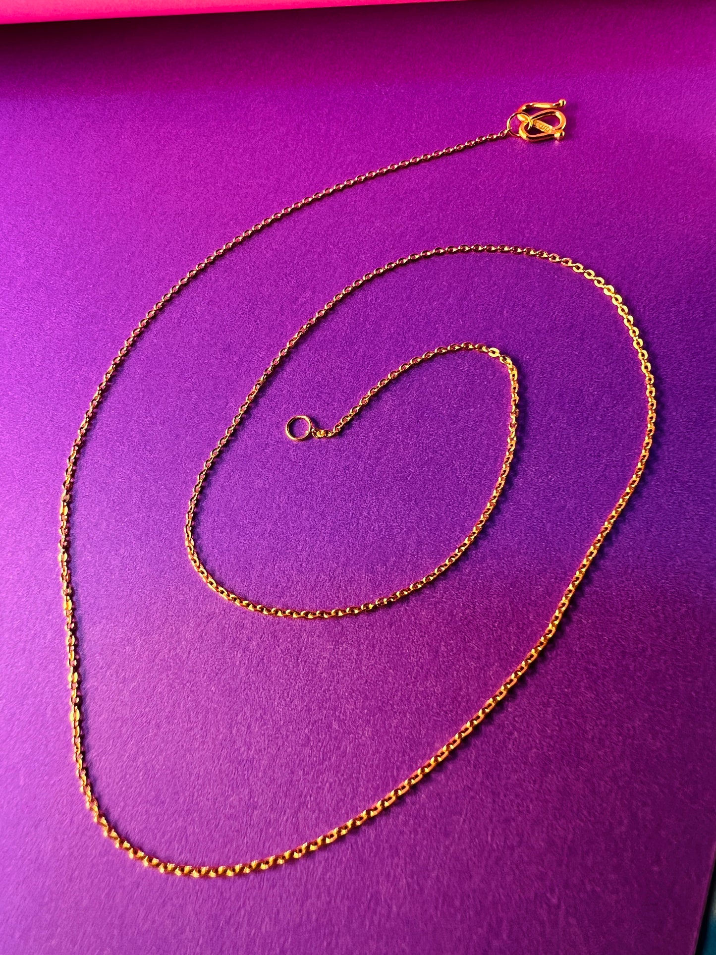 24K Pure Gold Necklace