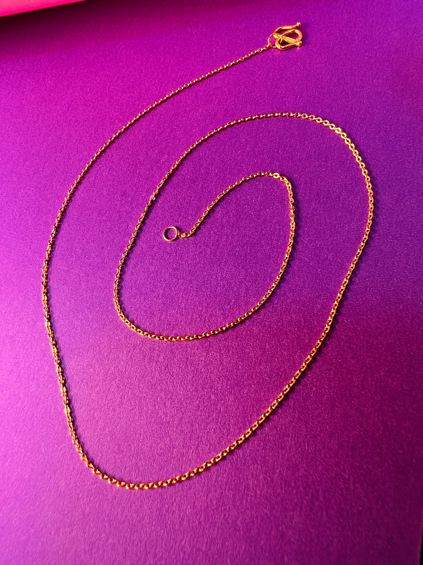 24K Pure Gold Necklace